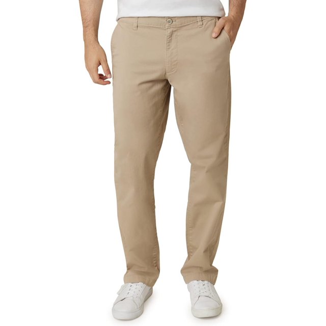 Chaps Men's Big and Tall Khaki Pants Classic Straight Fit Casual Pant