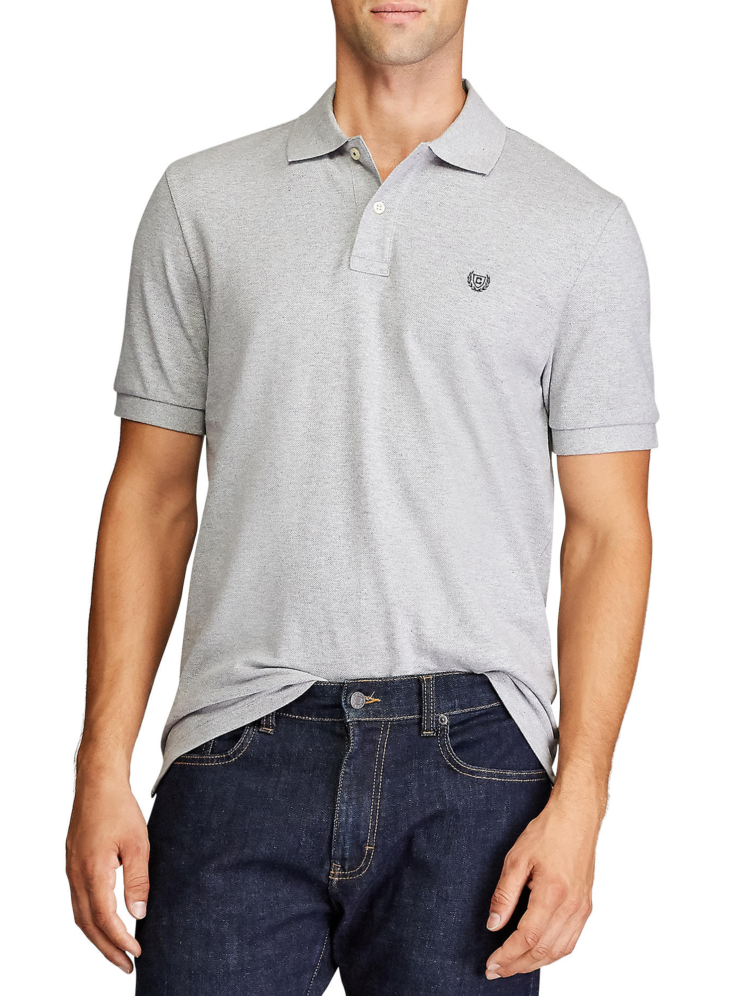 Chaps Men’s & Big and Tall Men's Short Sleeve Everyday Pique Polo Shirt, Sizes S-4XL - image 1 of 3