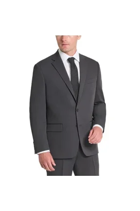 Men's Gray Solid Classic Fit Tailored Suit Separate Jacket