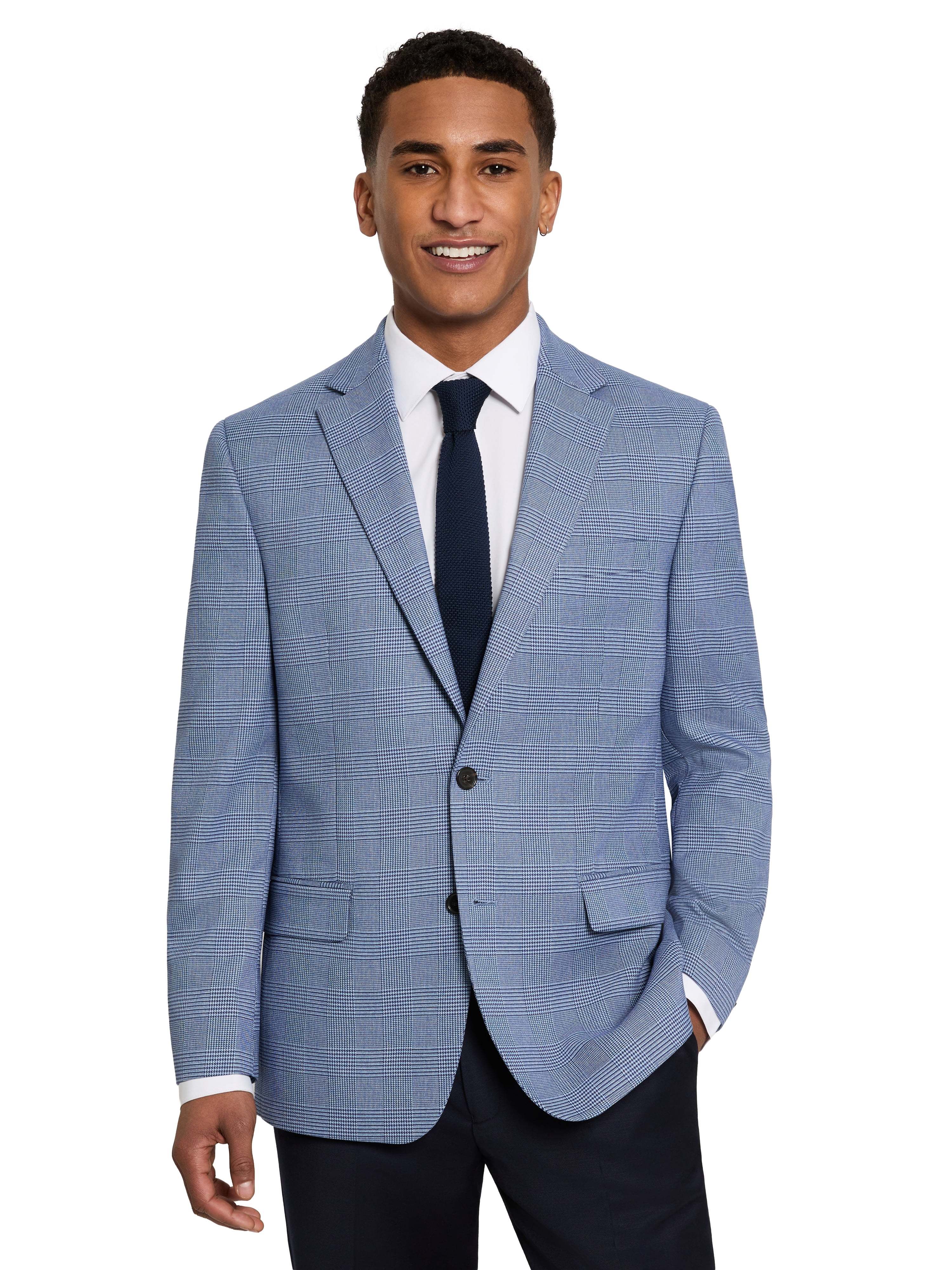 Chaps Men's Blue Plaid Sport Coat, Sizes 40R-48L