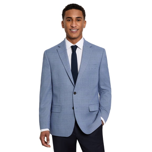 Chaps Men's Blue Plaid Sport Coat, Sizes 40R-48L