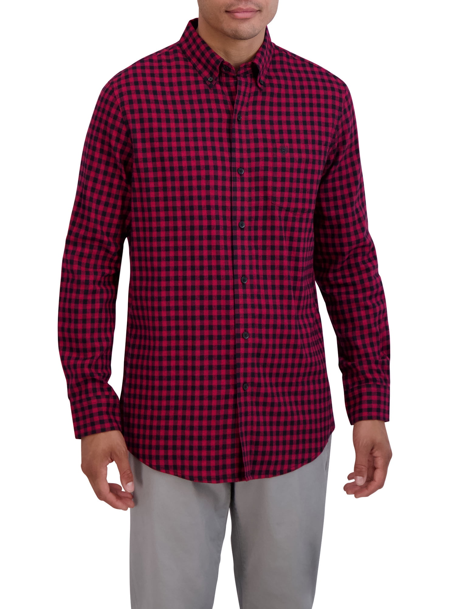 Chaps Men's Brushed Cotton Long Sleeve Woven Shirt Sizes XS up to 4XB