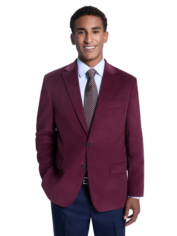 Men's Burgundy Corduroy Sport Coat, Sizes 40R-48L