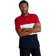 Chaps Men's Classic Fit Colorblocked Pique Polo Shirt, Sizes XS-4XB