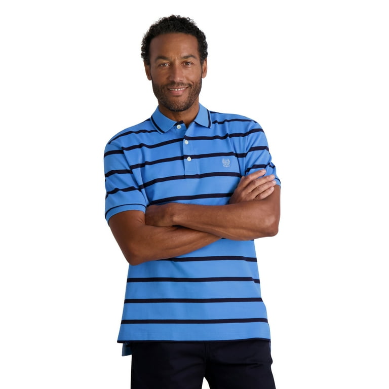 Chaps Men s Classic Fit Striped Cotton Jersey Polo Shirt Sizes XS 4XB