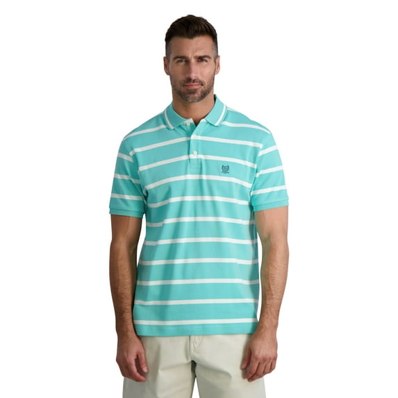 Chaps Men's Classic Fit Striped Cotton Jersey Polo Shirt, Sizes XS-4XB