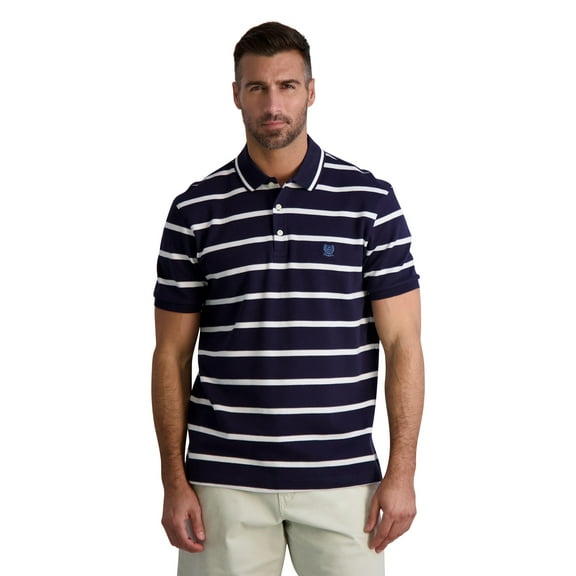 Chaps Men's Classic Fit Striped Cotton Jersey Polo Shirt, Sizes XS-4XB