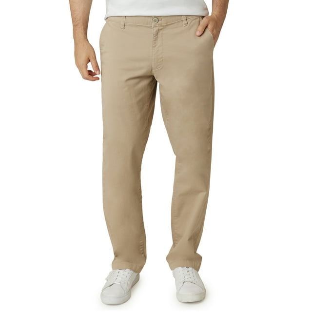 Chaps Men's Classic Straight Fit Stretch Chino Pants, Sizes 29-52 ...