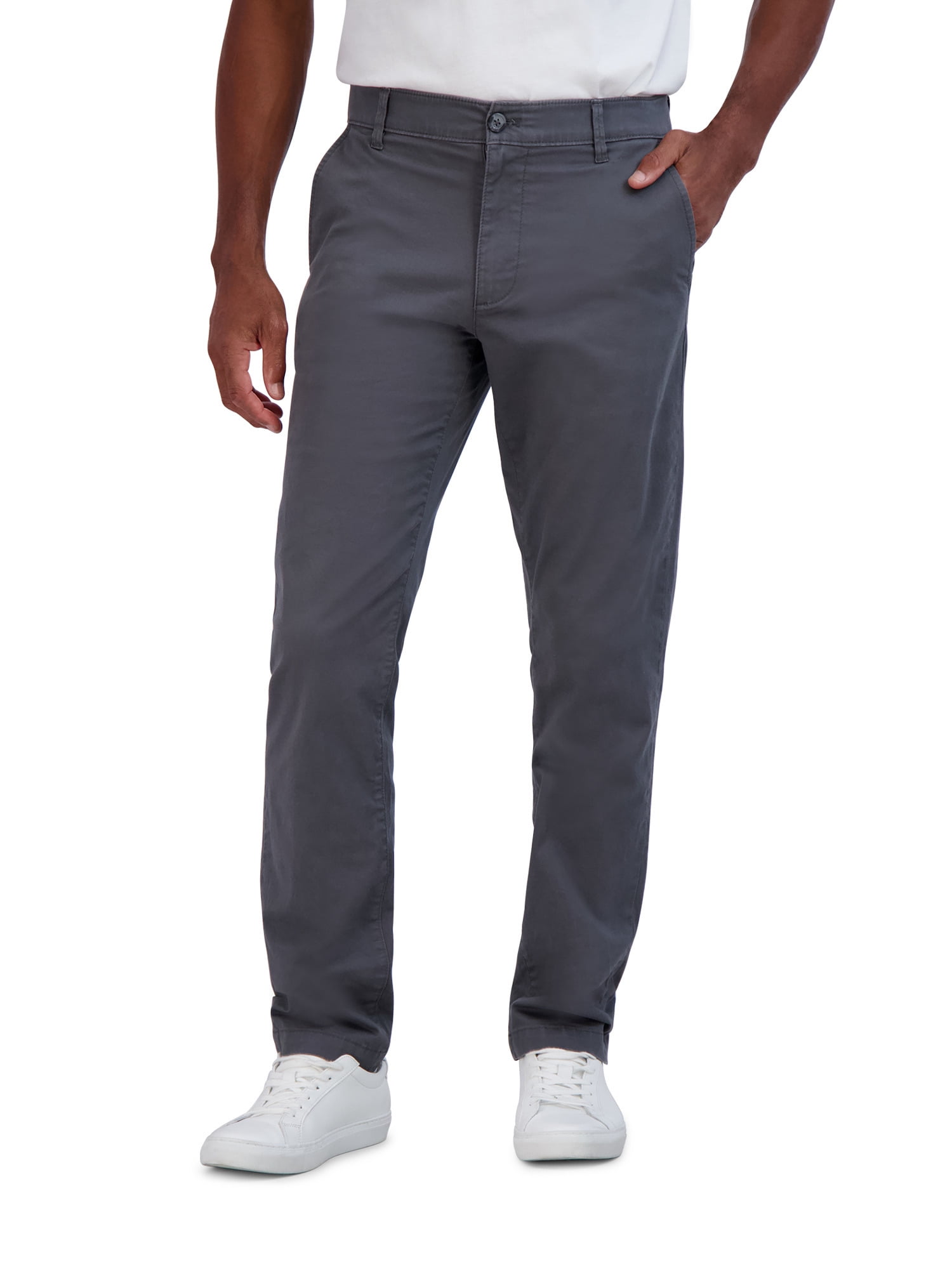 Chaps Men's Classic Stretch Straight Fit Coastland Wash Chino Pant