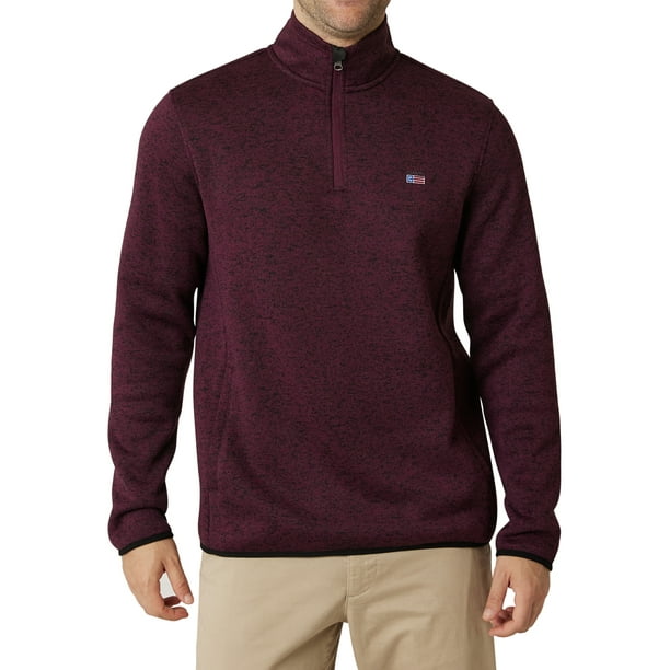 Chaps Men's Coastal Quarter Zip Sweater Fleece Sizes XS up to 4XB