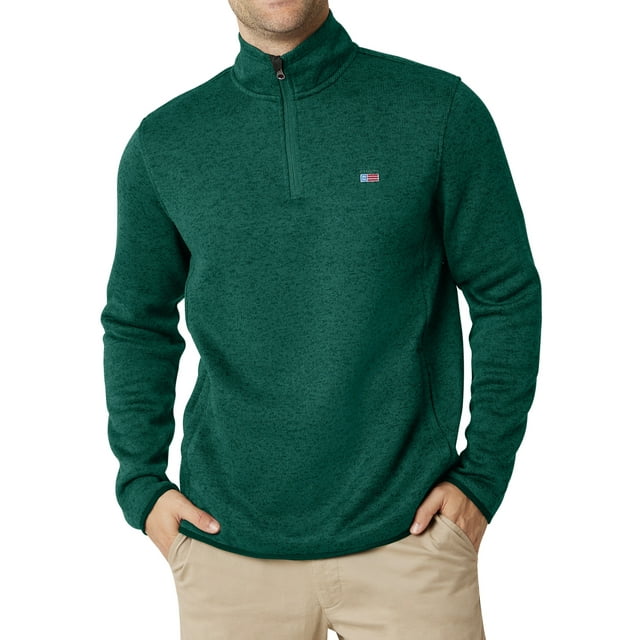 Chaps Men's Coastal Quarter Zip Sweater Fleece Sizes XS up to 4XB