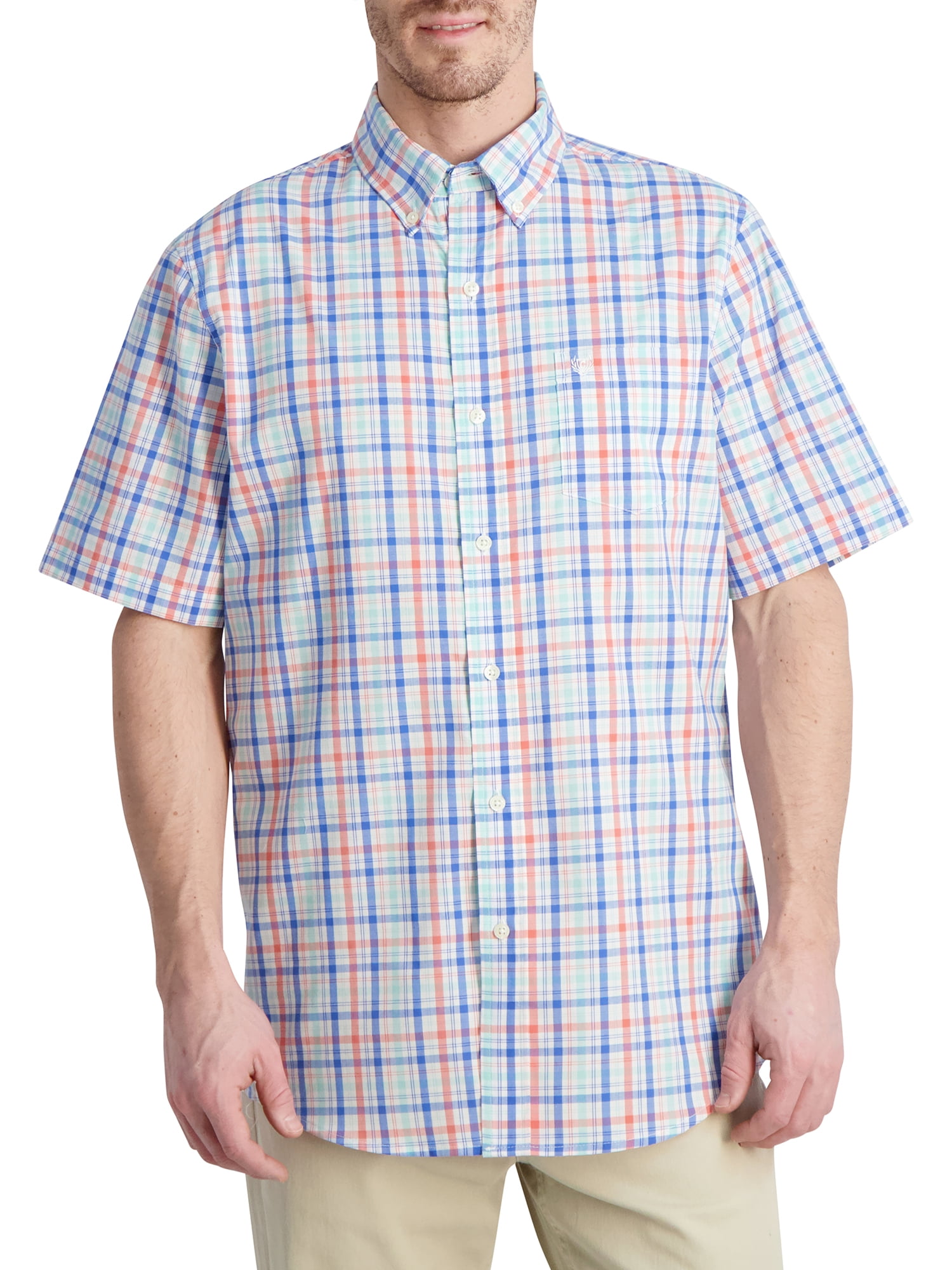 Chaps Men's Easy Care Sustainable ShortSleeve Button Down ShirtSize