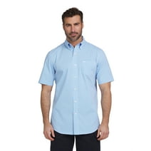 Chaps Men's Easy Care Woven Short Sleeve Shirt