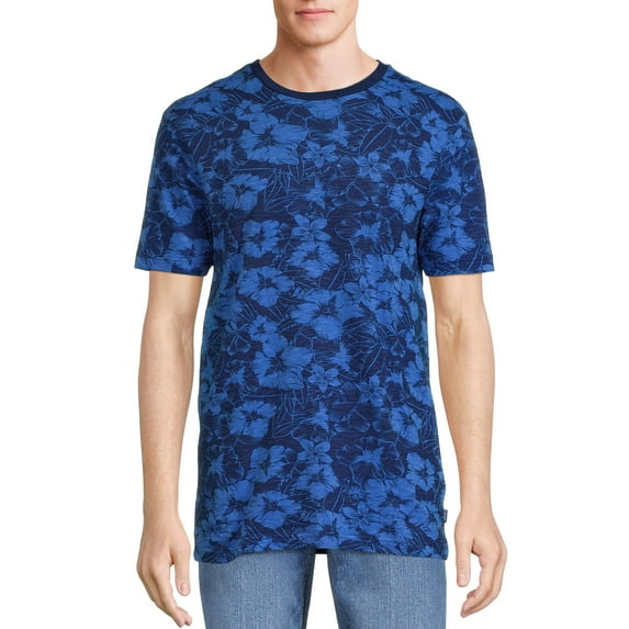 Chaps Men's Fashion Print Tee with Short Sleeves