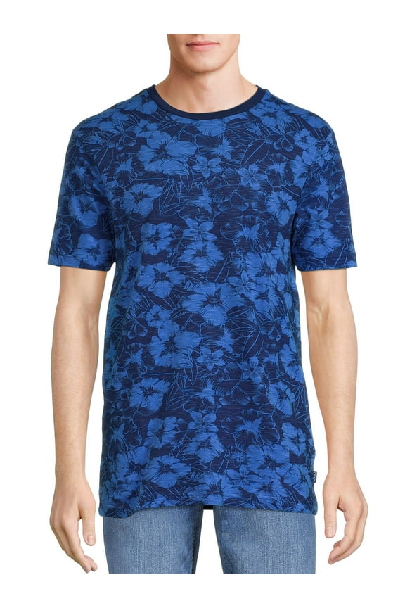 Men's Fashion Print Tee with Short Sleeves