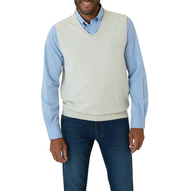Chaps Men's Fine Gauge Cotton Sweater Vest- Sizes XS up to 4XB ...