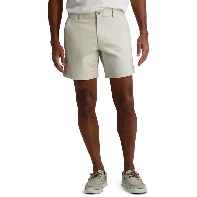 Chaps Men s Flat Front Stretch Twill Shorts Sizes 28 42 Walmart