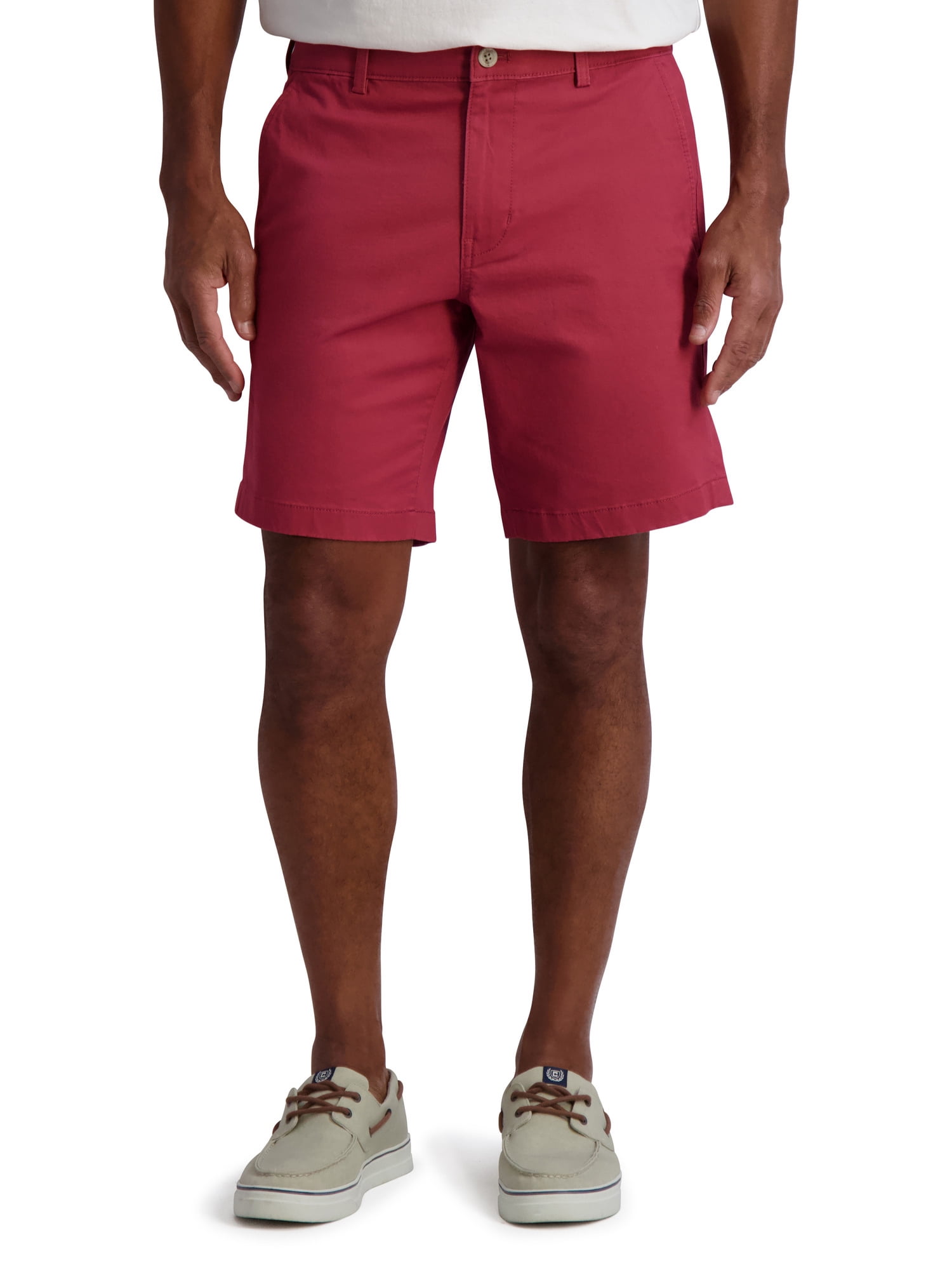 Chaps Men s Flat Front Stretch Twill Shorts Sizes 28 42 Walmart