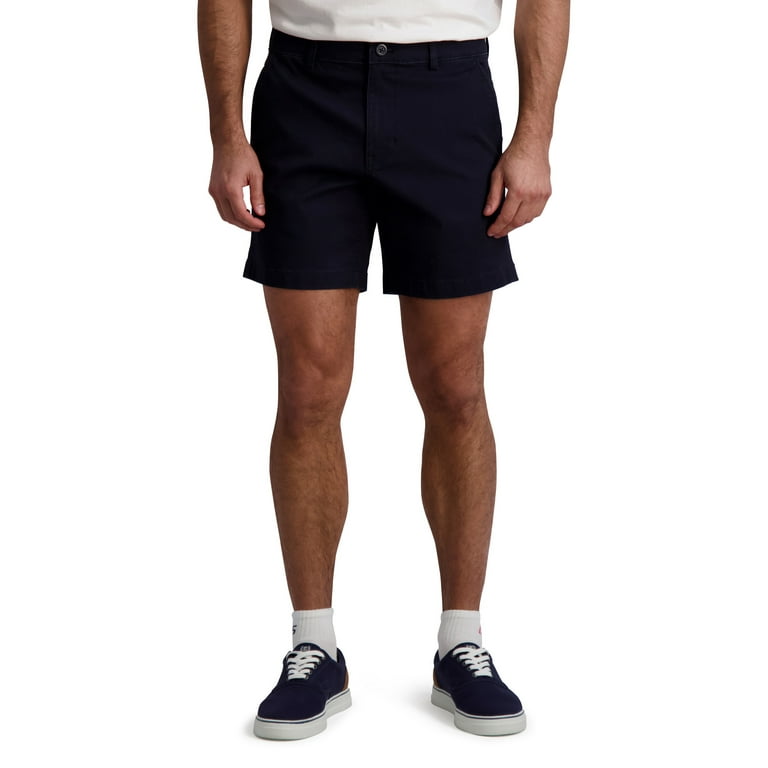 Chaps Men s Flat Front Stretch Twill Shorts Sizes 28 42 Walmart