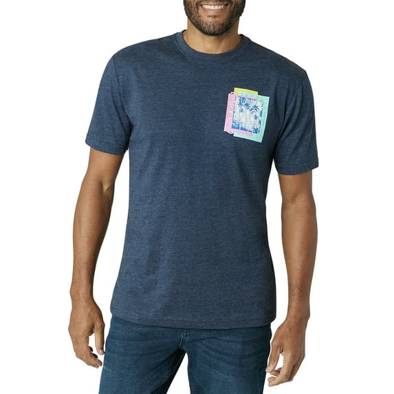 Chaps Men's Graphic Crewneck Tee with Short Sleeves