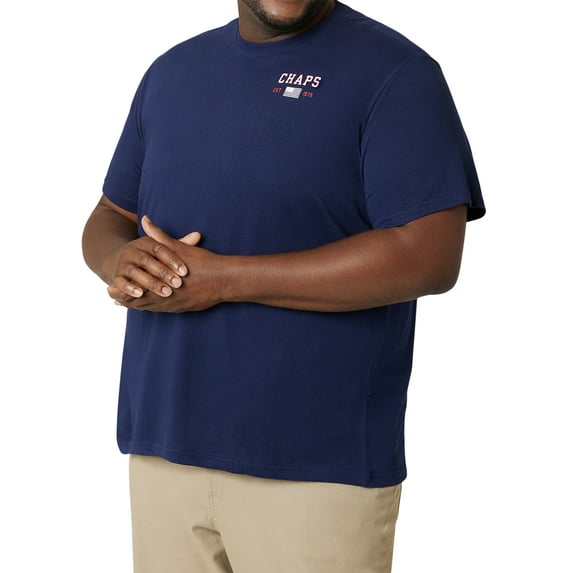 Chaps Men's Graphic Crewneck Tee with Short Sleeves