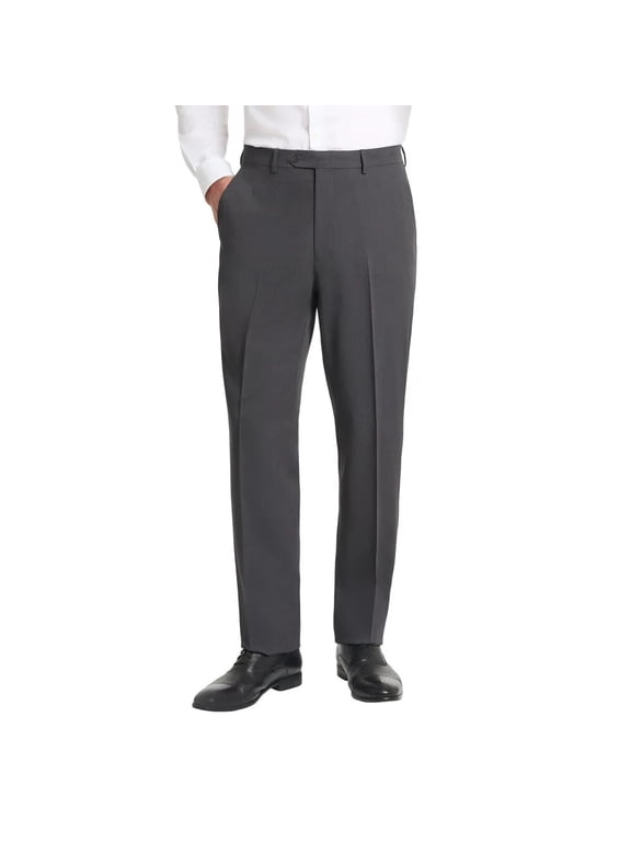 Men's Gray Classic Fit Suit Separate Pant Trouser Dress Pants