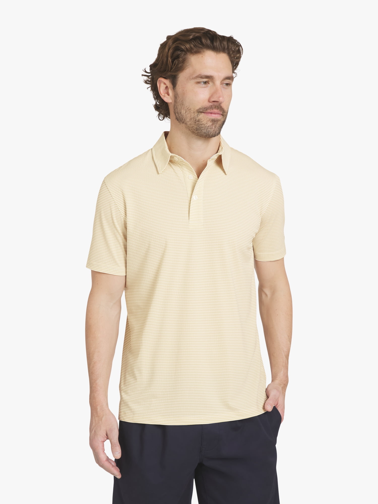 Chaps Men's Knit Seersucker Performance Polo, Sizes S - 2XL