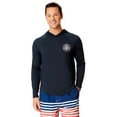 thumbnail image 1 of Chaps Men's Long Sleeve Graphic Hooded Rash Guard with UPF 50+, Sizes S-3XL, 1 of 7