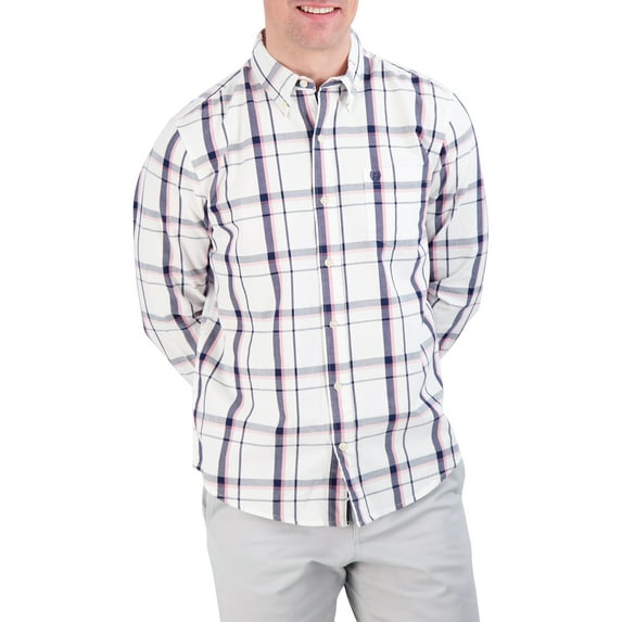 Chaps Men's Long Sleeve Oxford Button-Up Shirt, Sizes XS - 4XB