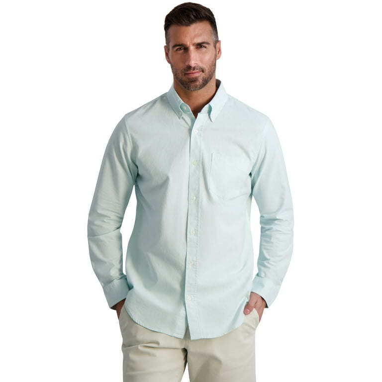 Chaps Men's Long Sleeve Oxford Button-Up Shirt, Sizes XS - 4XB