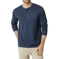 thumbnail image 1 of Chaps Men's Long Sleeve Slub Jersey Henley -Sizes XS up to 4XB, 1 of 4