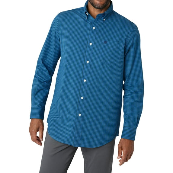 Chaps Men's Long Sleeve Sustainable Easy Care Woven Shirt -Sizes XS up to 4XB