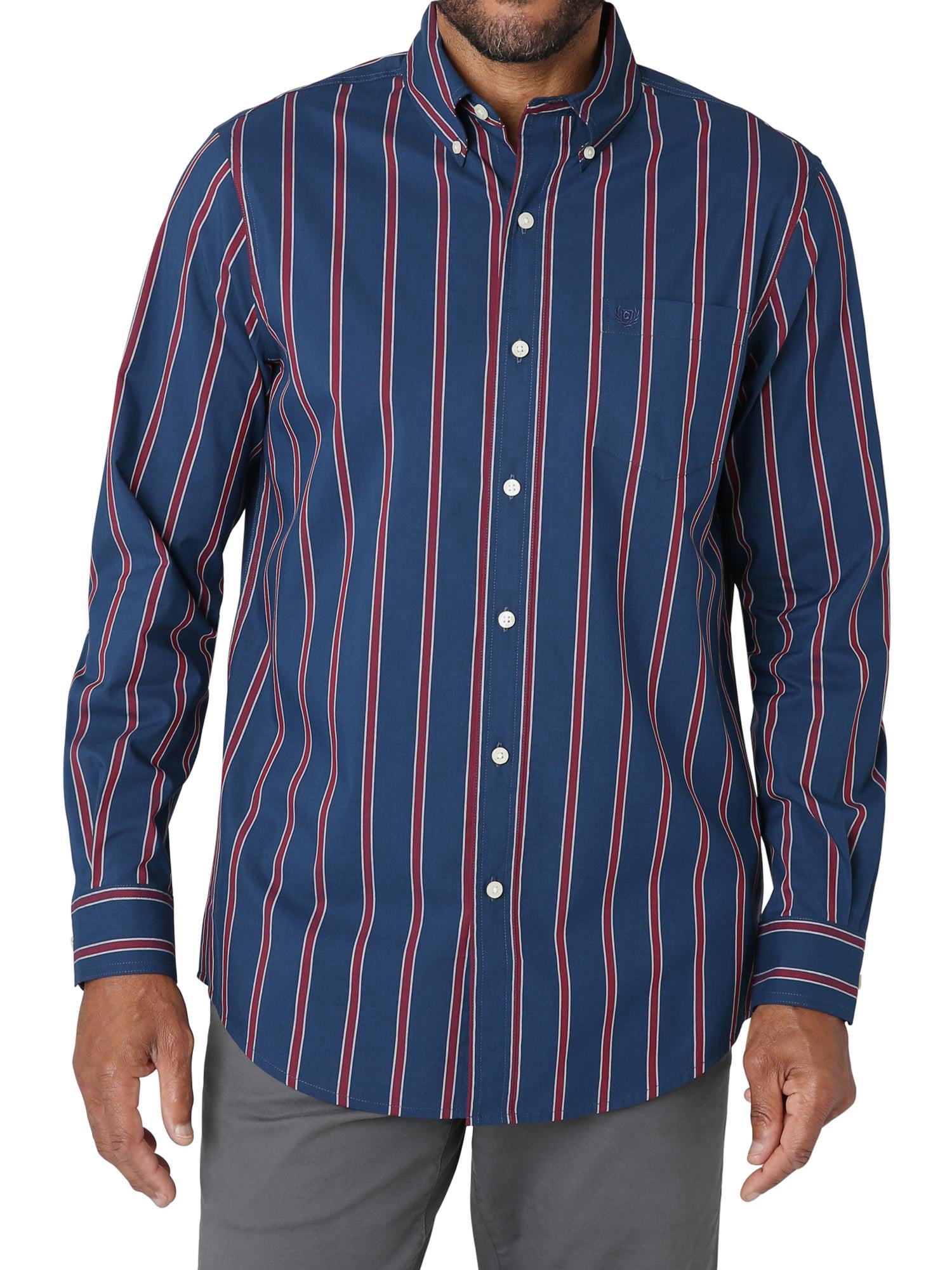 Chaps Men's Long Sleeve Sustainable Easy Care Woven Shirt