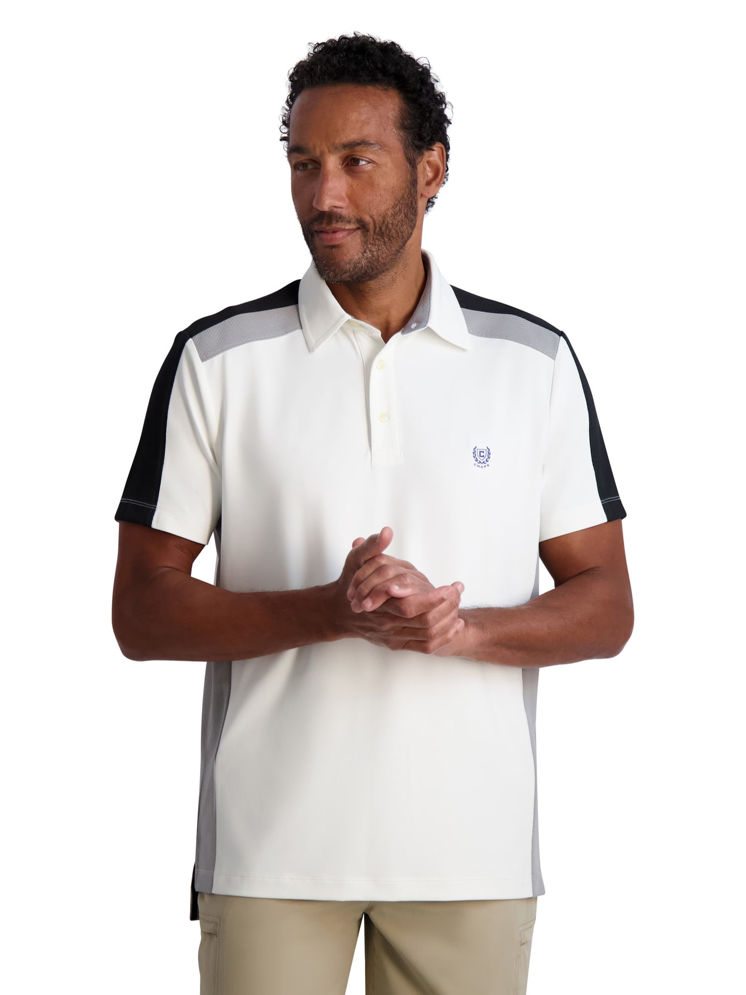 Chaps Men's Mesh Colorblock Golf Polo - Sizes S up to 3XL - Walmart.com