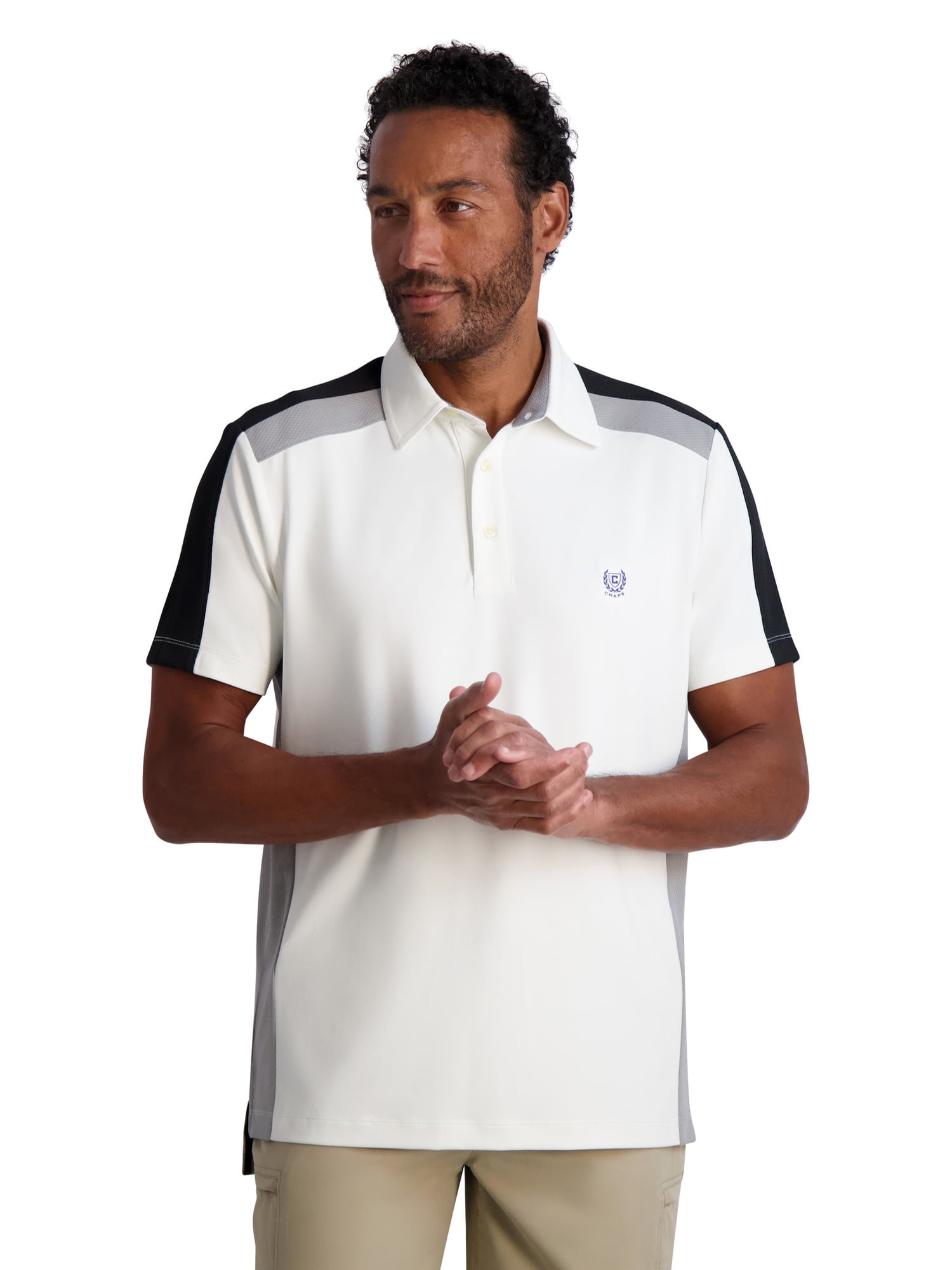 Chaps Men's Mesh Colorblock Golf Polo Sizes S up to 3XL