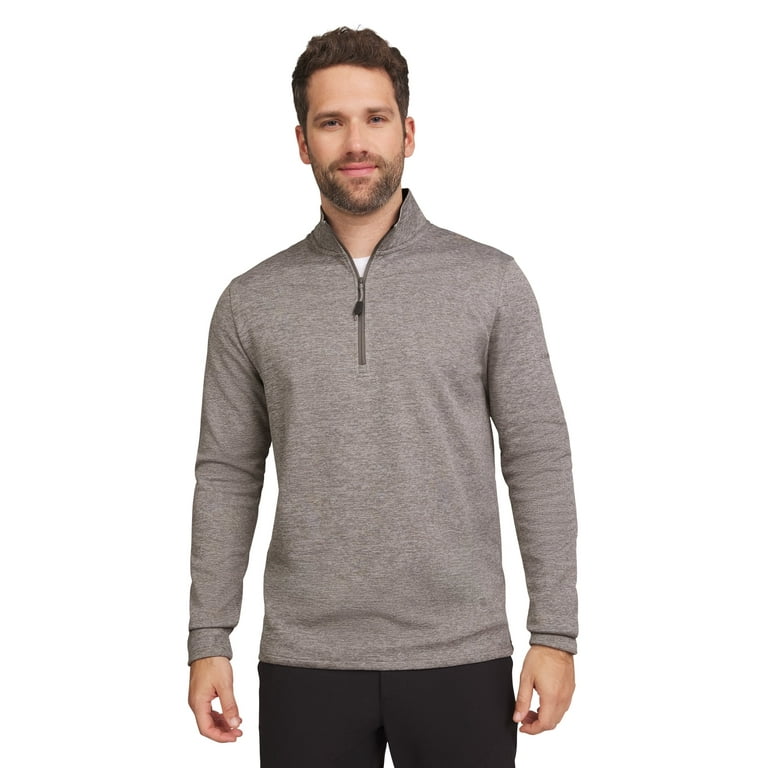 Chaps Golf Men s Big Men s Fleece Quarter Zip Pullover Sweater Sizes S 5xl Gray