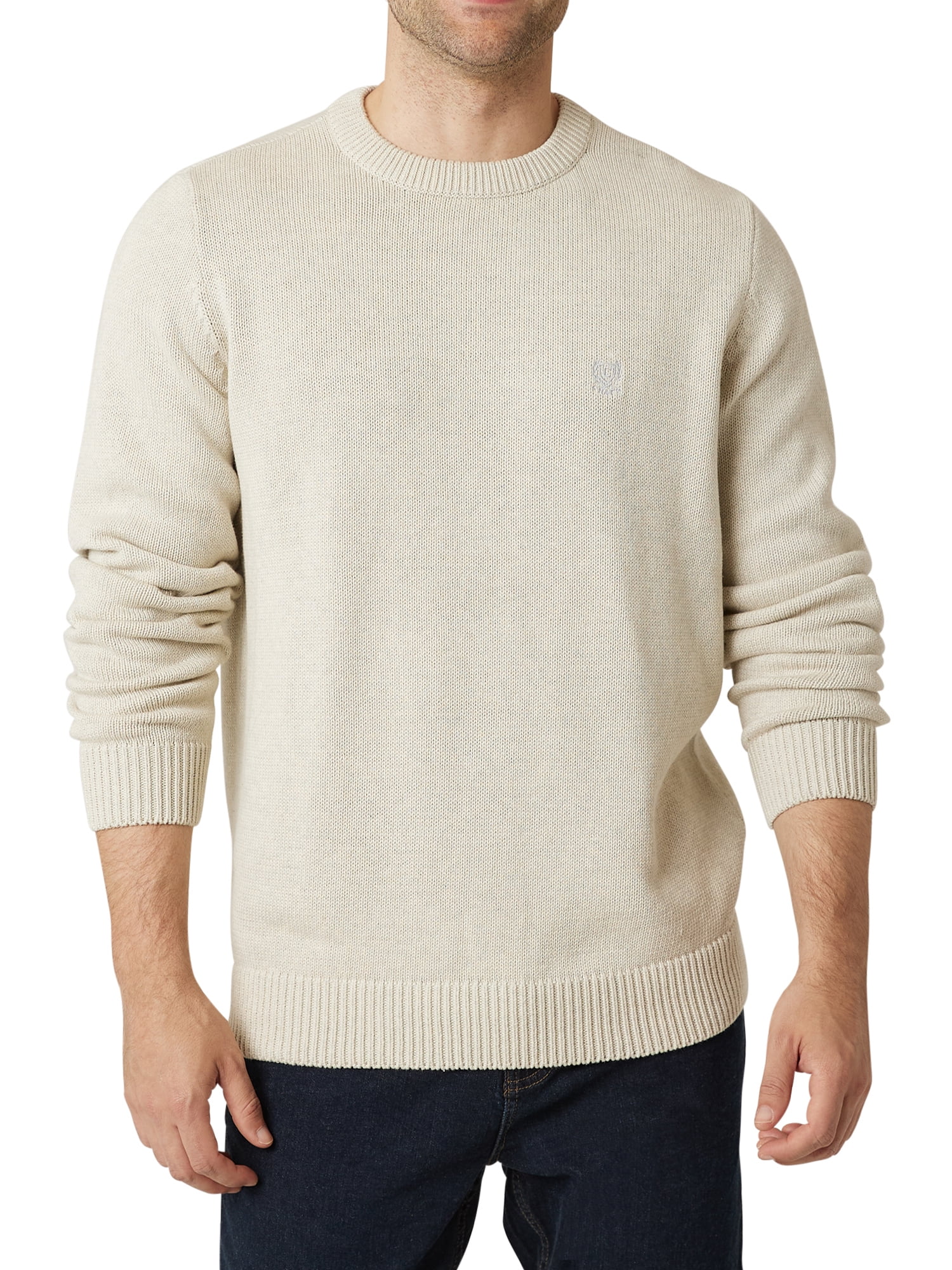 Chaps Cotton Knit Sweater, Men's Size L cotton black type Vintage Second Hand