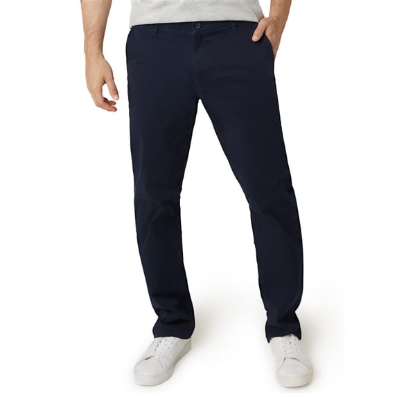Chaps Men's Pants - Straight Fit 5-Pocket Comfort Stretch Chino Pants for Men - Men's Fashion Straight Leg Cotton Chinos, Size 36W x 34L, American Navy