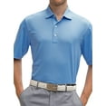 thumbnail image 1 of Greg Norman Collection Mens ML75 Tonal Stripe Polo Golf Shirt, X-Large Starboard -, 1 of 2