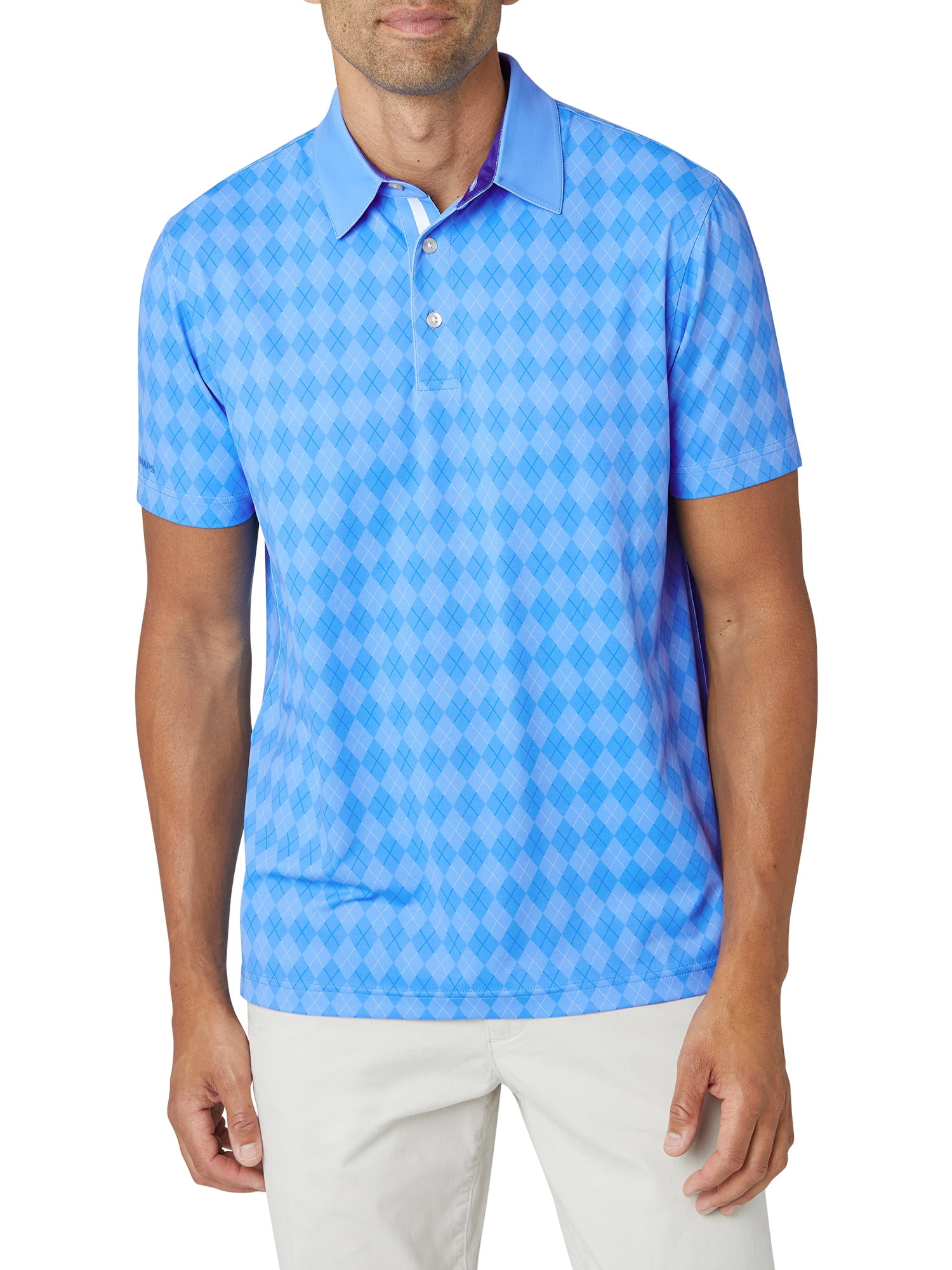 Chaps Men's Performance Golf Printed Polo Sizes S up to 3XL