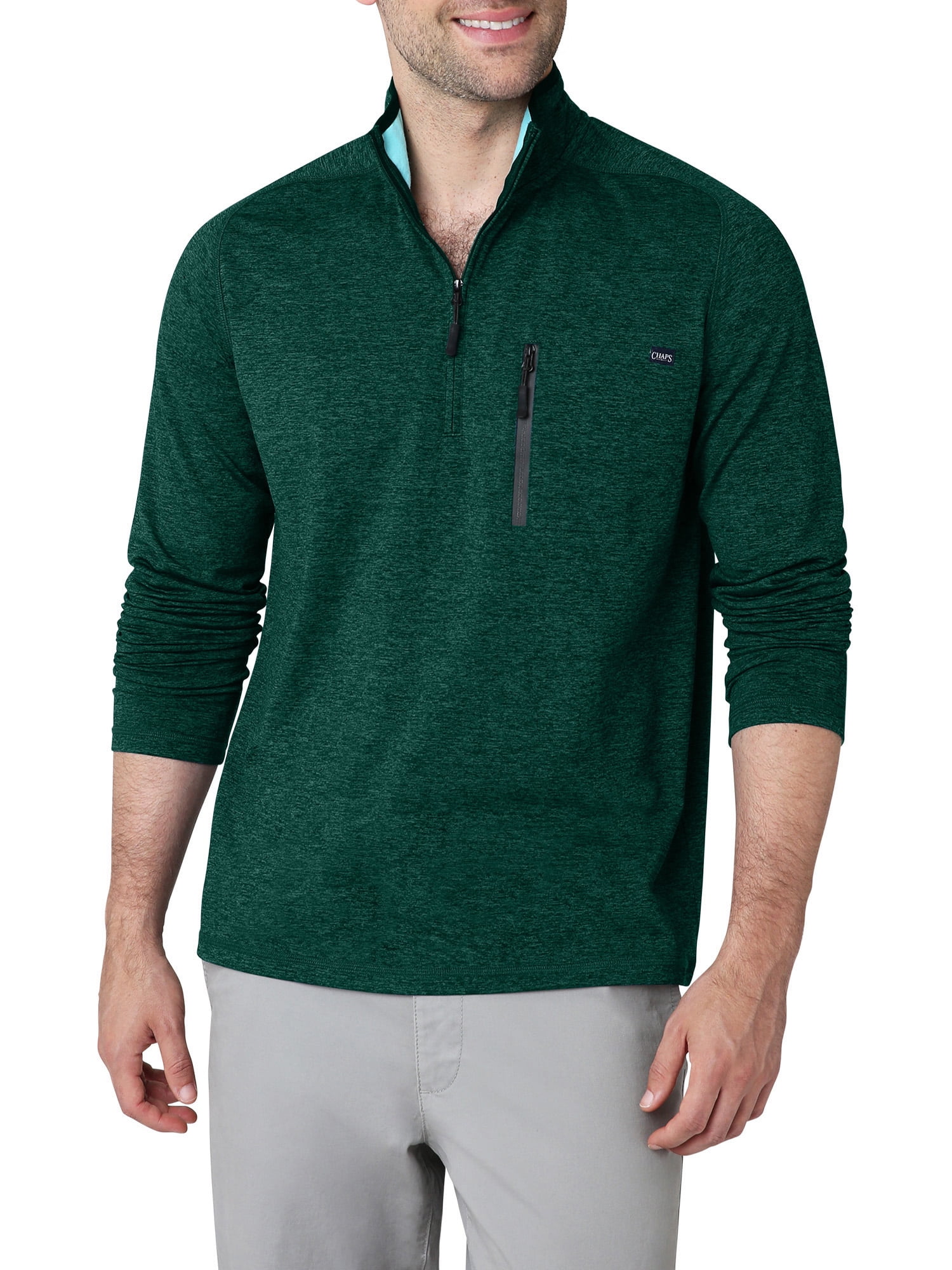 Chaps Men's Performance Golf Quarter Zip Knit Sizes S up to 3XL