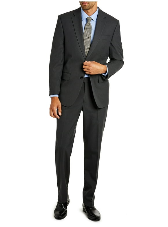 Men's Plain Classic Suit with Stretch