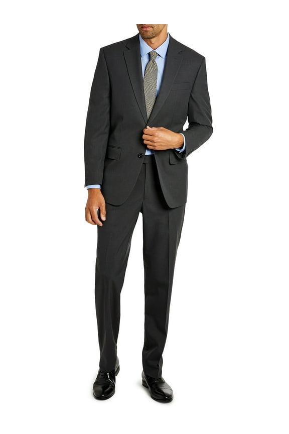 Men's Plain Classic Suit with Stretch