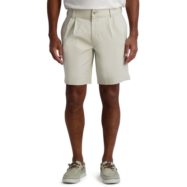Chaps Men's Pleated Stretch Twill Shorts, Sizes 2852