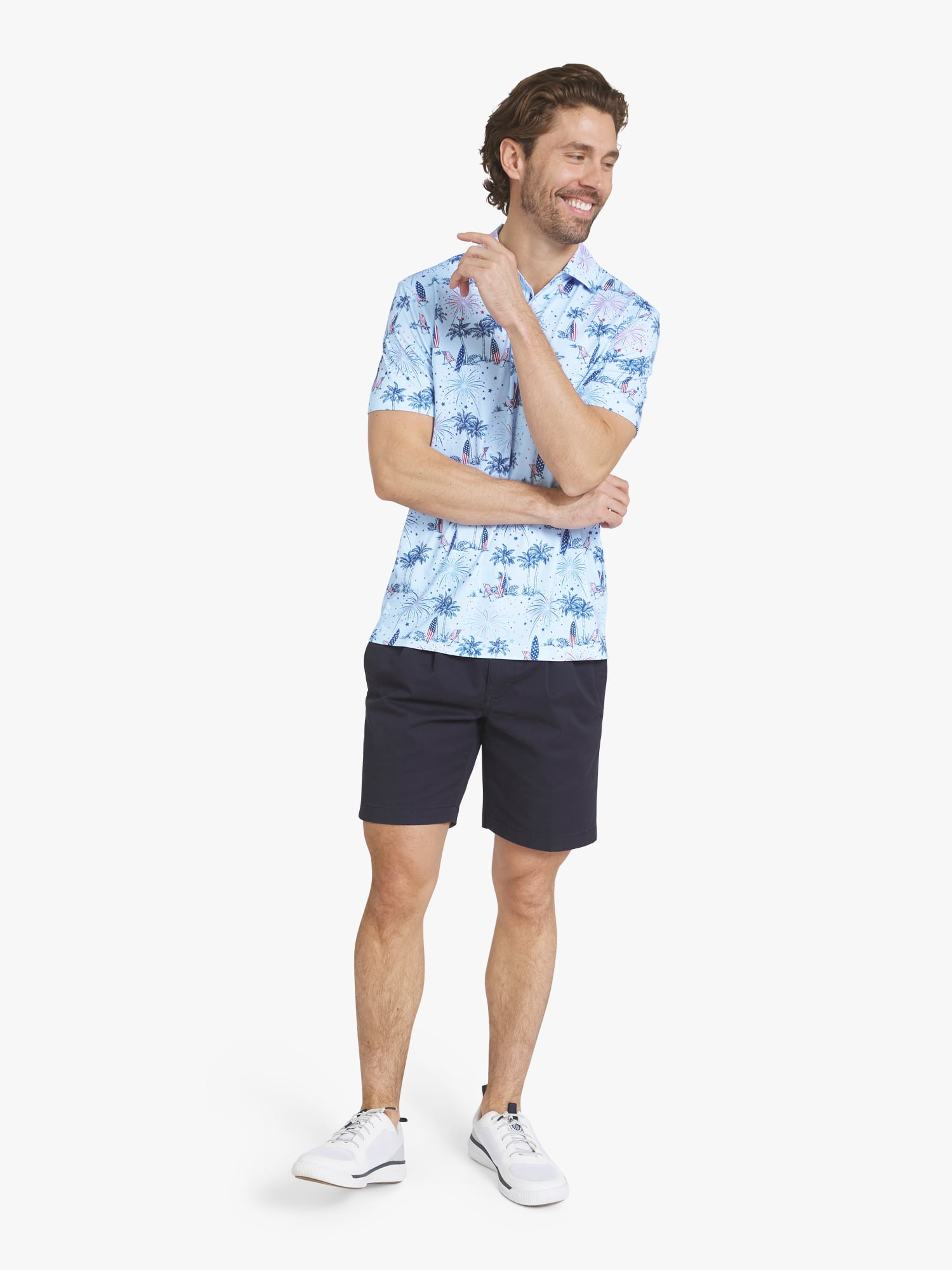 Chaps Men's Printed Performance Polo, Sizes S - 2XL