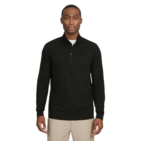 Chaps Golf Men's & Big Men's Quarter Zip Camo Jacquard Sweater, Sizes S-5XL