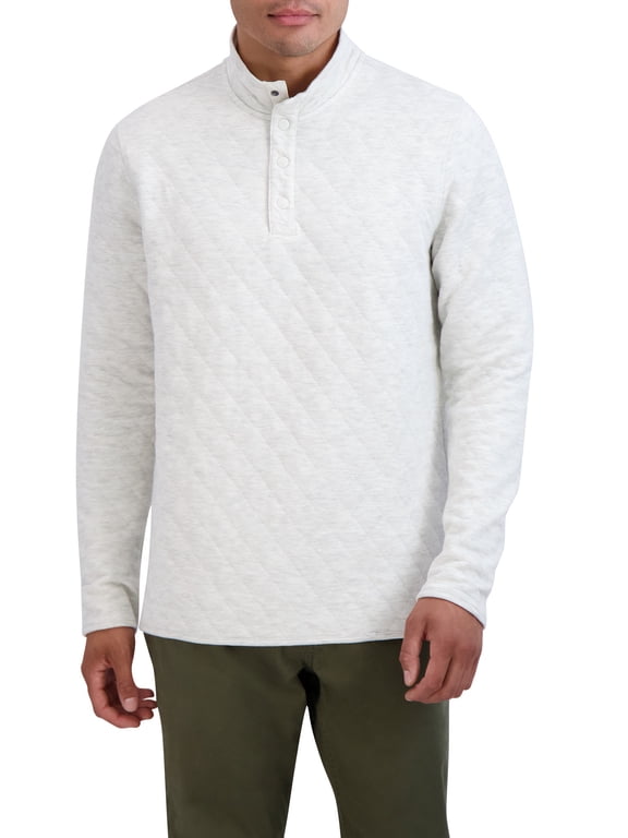 Men's Quilted Jersey Mock Neck Knit - Sizes XS up to 4XB