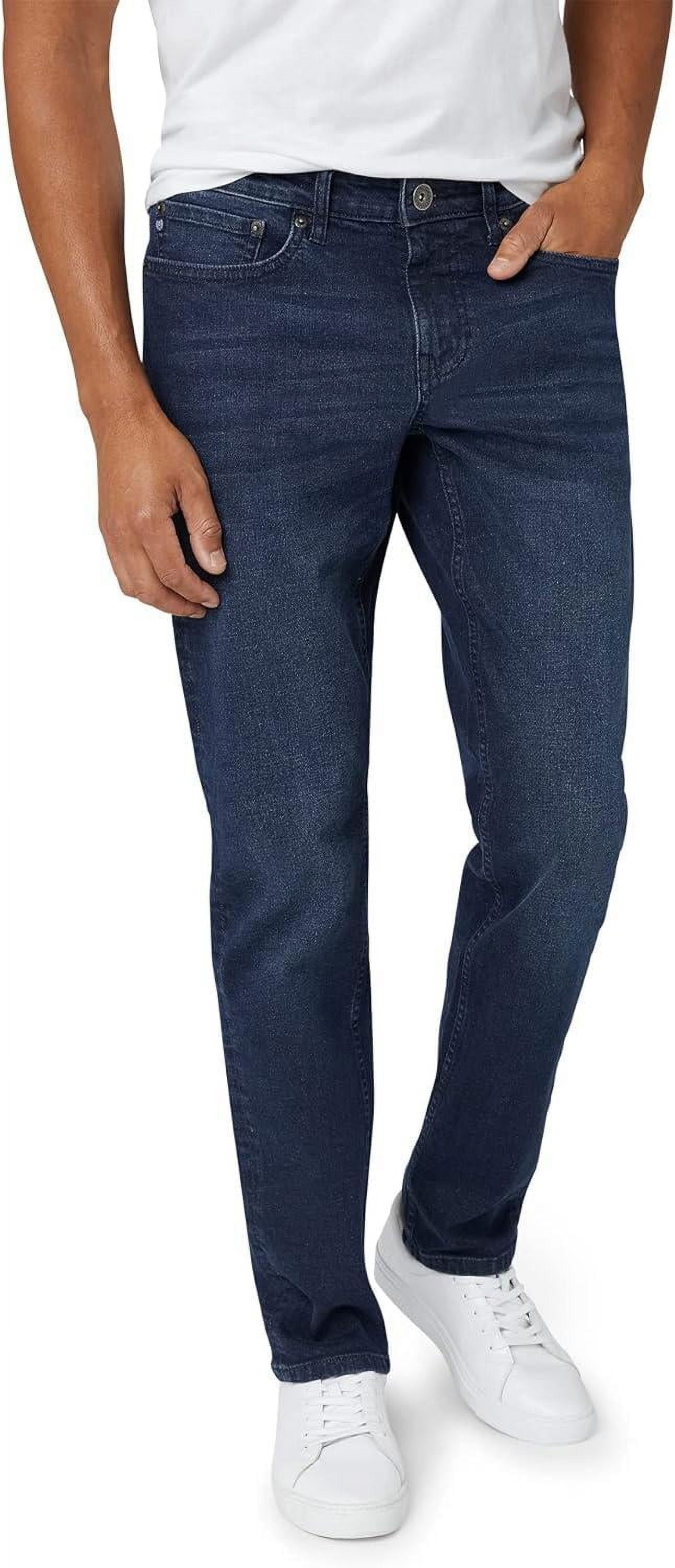 Chaps Men's Regular Fit Jeans Straight Leg Stretch Comfort Denim Jeans for Men