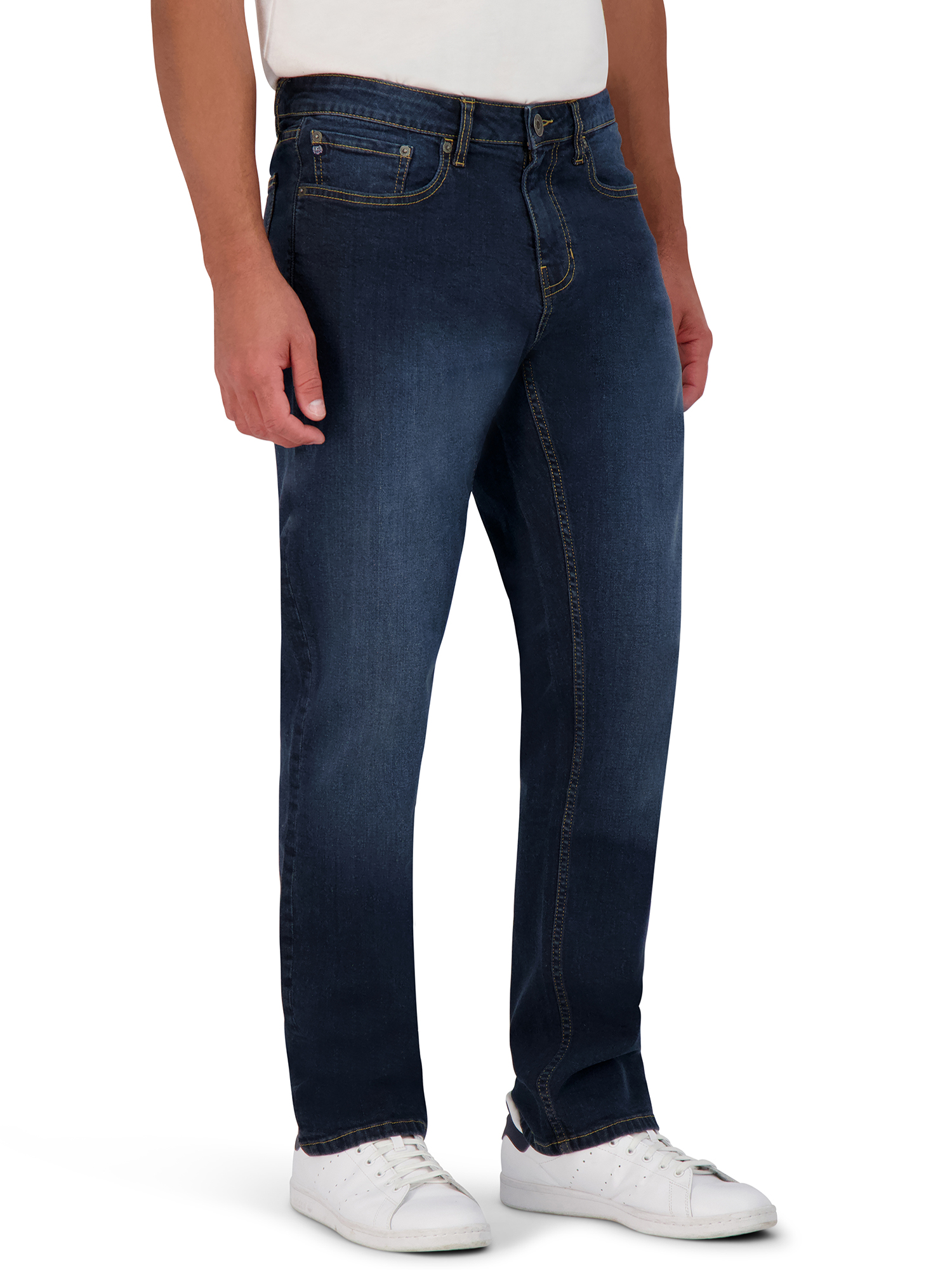 Chaps Men's Regular Fit Jeans - Straight Leg Stretch Comfort Denim ...