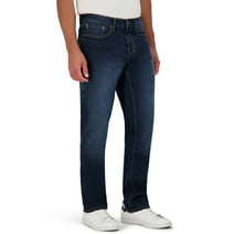 Chaps Men's Regular Fit Jeans - Straight Leg Stretch Comfort Denim Jeans for Men